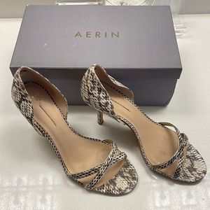Aerin Cocobay Strappy Snakeskin Heel